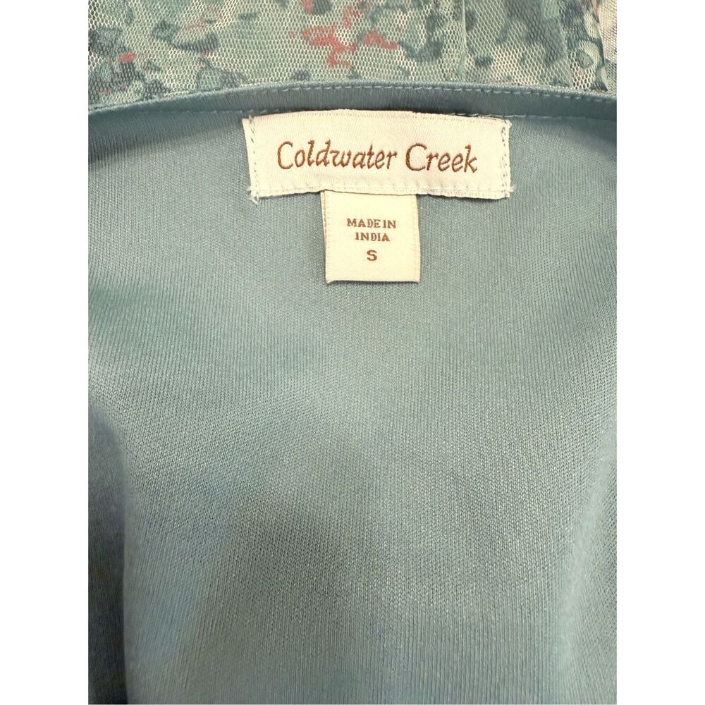 Coldwater Creek Meadow Charm Mesh Dress Small - Picture 9 of 9